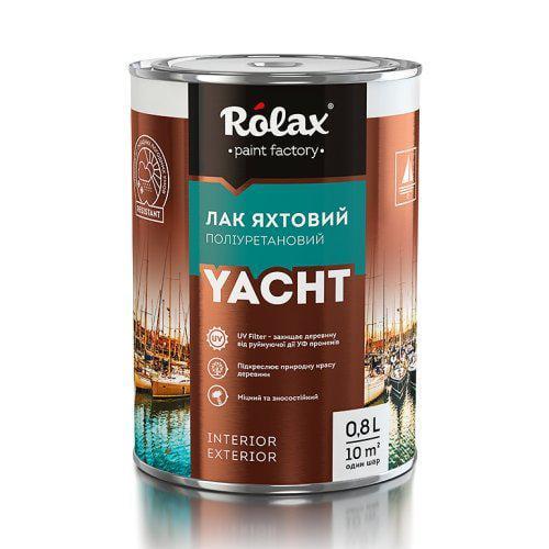 Лак алкидно-уретановый Rolax для яхт и мебели полуматовый 0,8 л (28715844) Лак алкидно-уретановый Rolax для яхт и мебели полуматовый 0,8 л (28715844)