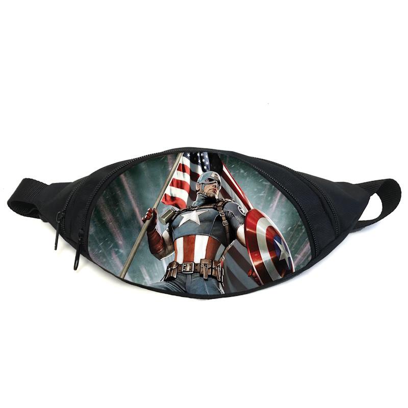 Поясная сумка-бананка Cappuccino Toys GB-Captain America 03 Черный (2399980034) Поясная сумка-бананка Cappuccino Toys GB-Captain America 03 Черный (2399980034)