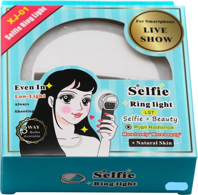 Кольцо селфи Protech Selfie Ring Light XJ-01WH White (870821397) - фото 2