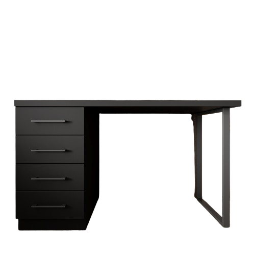 Компьютерный стол Mebellini Торонто лофт 1200x600x770 мм Черный (арт.SKEP1000-200) - фото 2 Компьютерный стол Mebellini Торонто лофт 1200x600x770 мм Черный (арт.SKEP1000-200) - фото 2