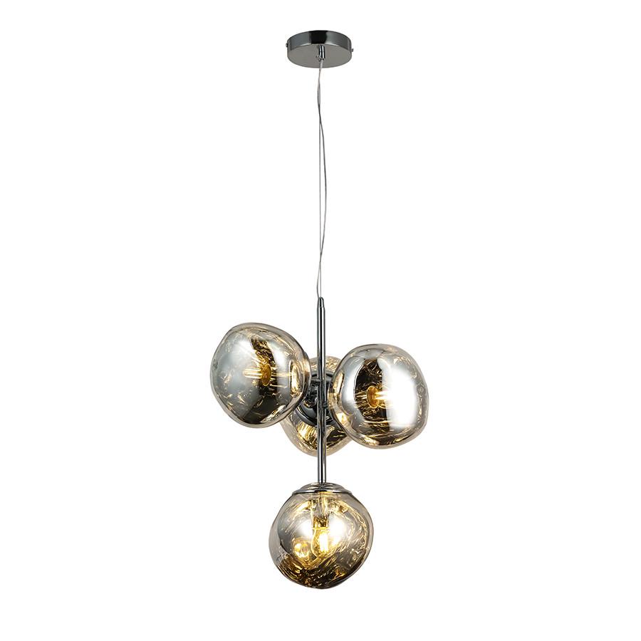 Люстра підвісна 793CH01-4 CH 180 E27 з 4 незвичайними плафонами Хром - фото 4 Люстра підвісна 793CH01-4 CH 180 E27 з 4 незвичайними плафонами Хром - фото 4