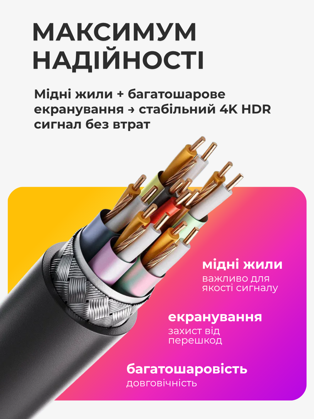 Кабель с hdmi на hdmi + micro и mini hdmi переходники Andowl Q-HD310X1 4k ultra hd hdr переходник адаптер 1,5 м черный (c011fb4e) - фото 4