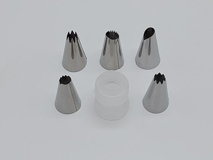 Мешок кондитерский силиконовый многоразовый для крема с металлическими насадками 5 шт. (20011) - фото 4 Мешок кондитерский силиконовый многоразовый для крема с металлическими насадками 5 шт. (20011) - фото 4