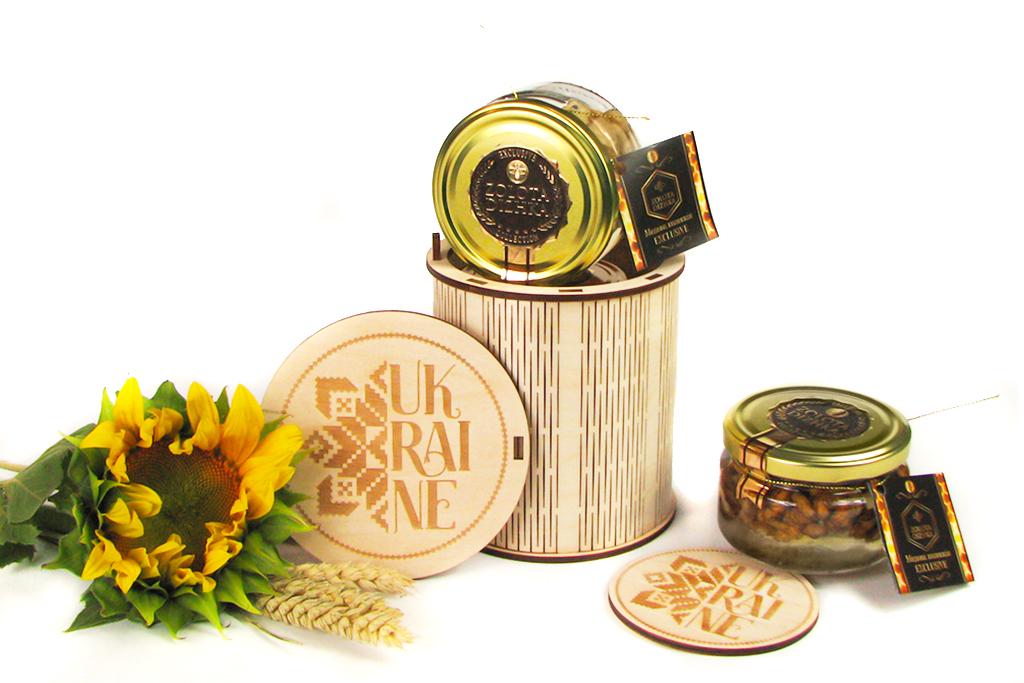 ᐉ Подарочный набор Ukraine Box №2 акациевый мед с орехами и ...