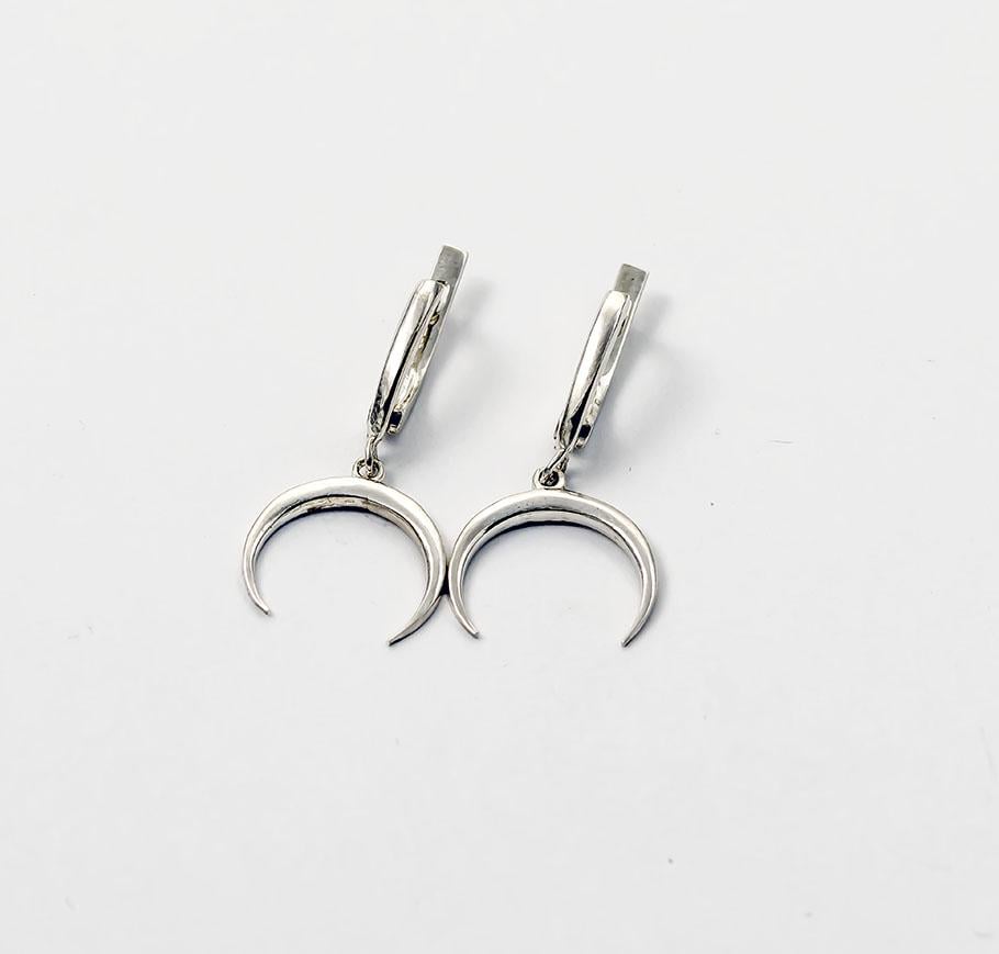 Серьги с оберегом Maxi Silver 9287 Лунница (89287)