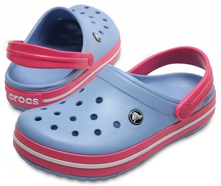 Сабо жіночі Crocs Crocband Clog Chambray Paradise р. 36-37 Блакитний (18430)
