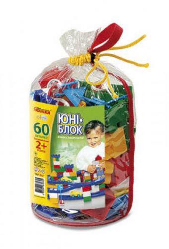 Конструктор ЮНИ-блок 60 деталей (24828-f1542)
