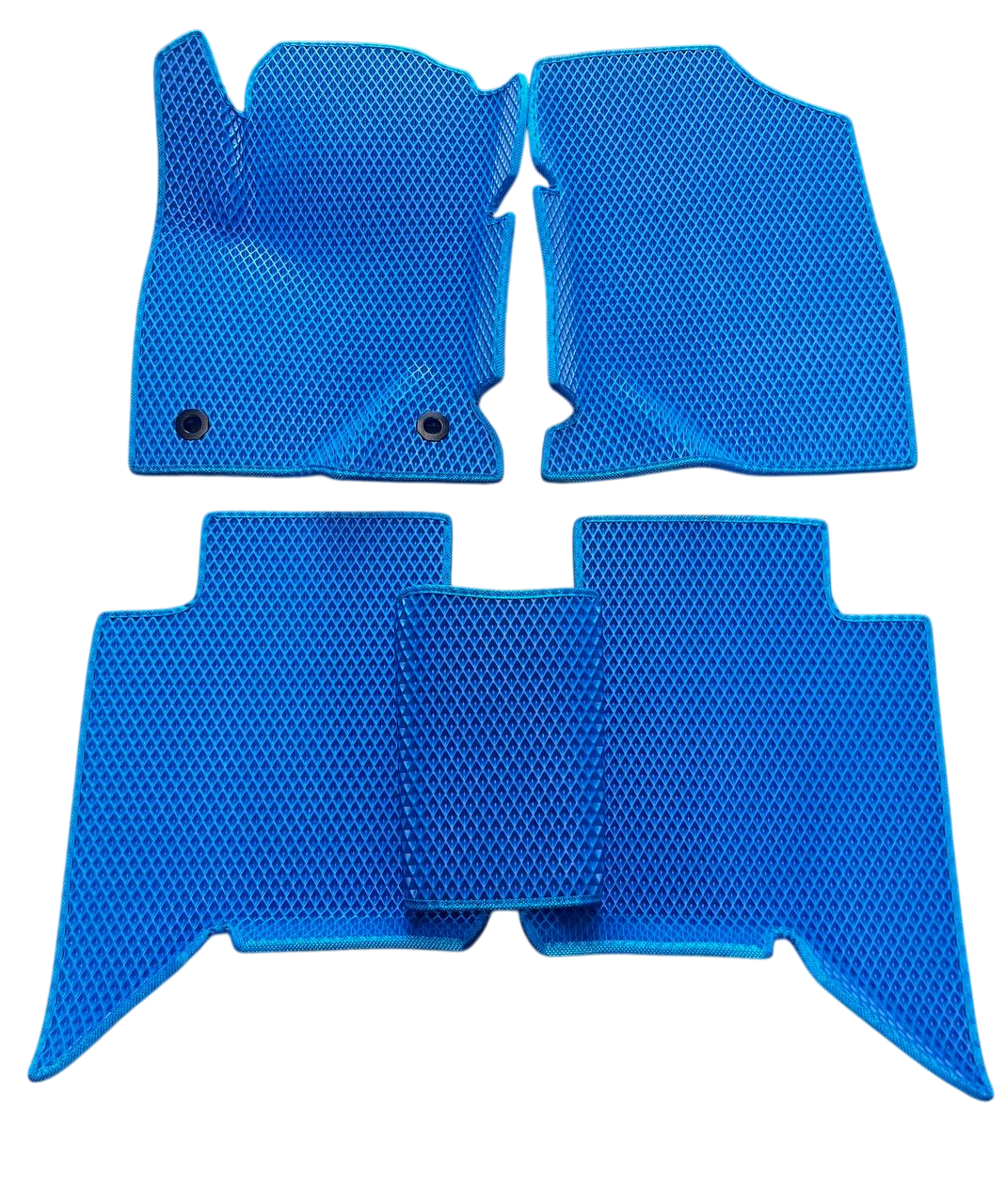 Коврики EVA с бортиками и 3Д лапой в салон для для Toyota Hilux пикап АКП 2015- гг. Синий (2430613085)