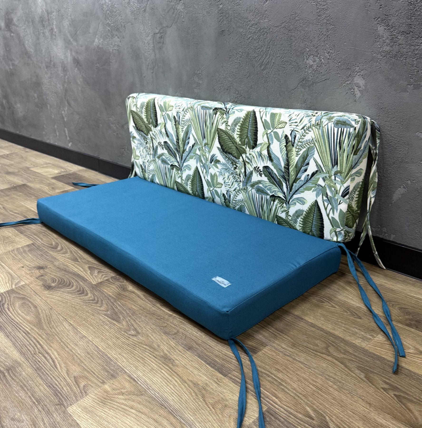 Матрас Comfort Home Tropical forest green на поддоны/качели/каркасы/садовую мебель 170х60х40х5 см