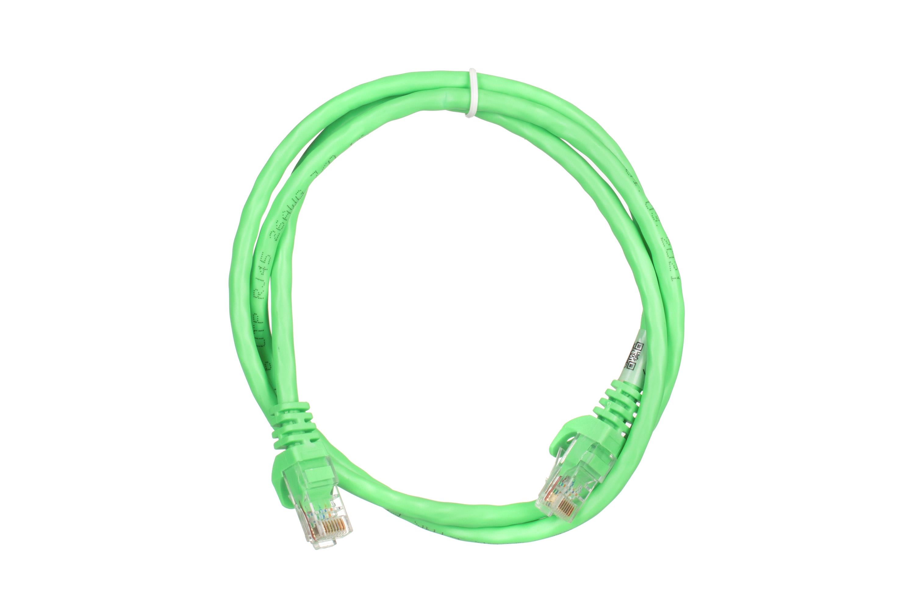 Патч-корд 2E Cat 6 26AWG 1 м з екранованою крученою парою UTP Зелений (2E-PC6COP-100GRN) - фото 1