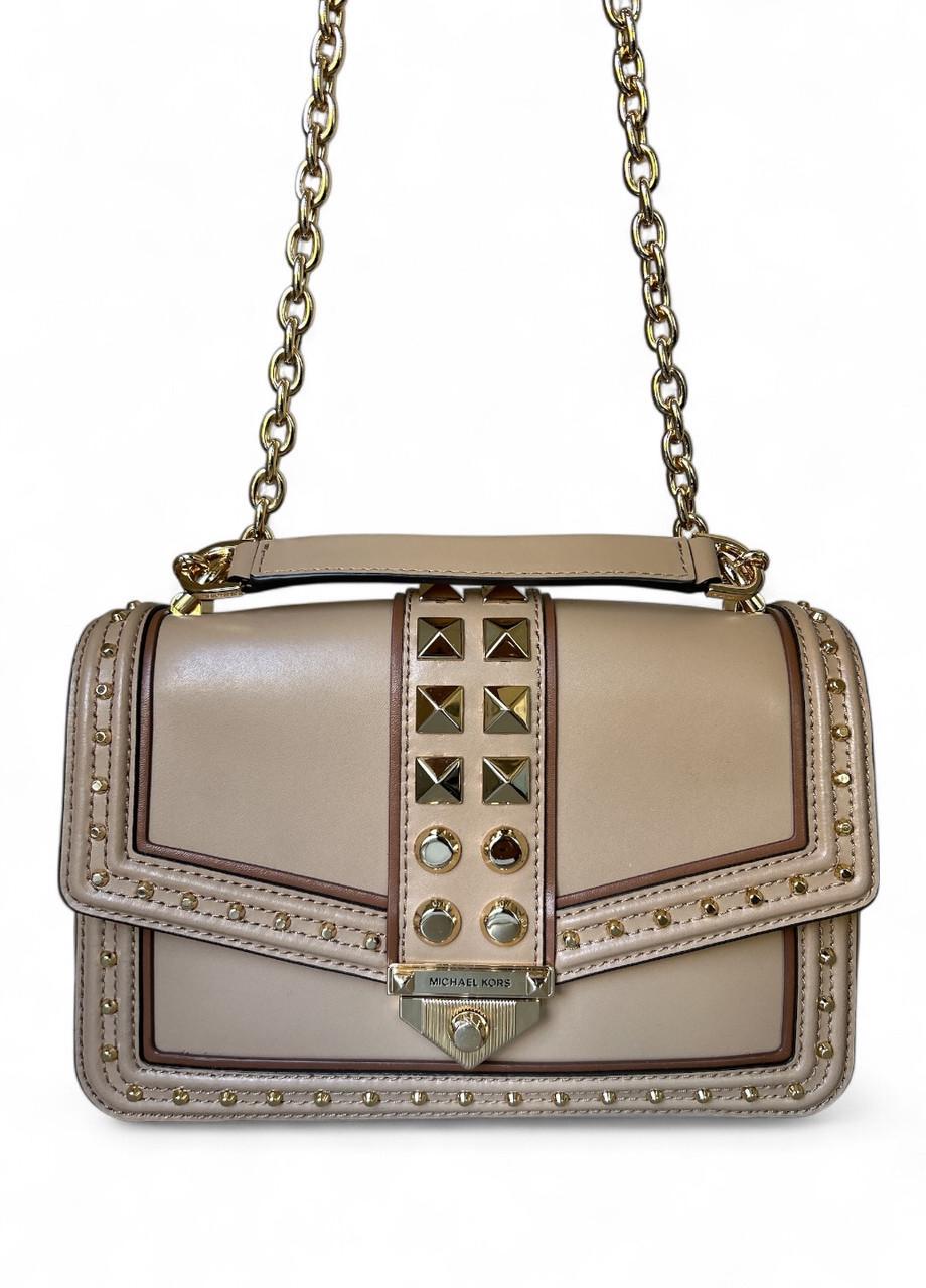 Женская сумка Michael Kors Soho 30S1G1SL7U Camel Multi LG Frmeout Chn Shldr Leather Бежевый (2760087104)