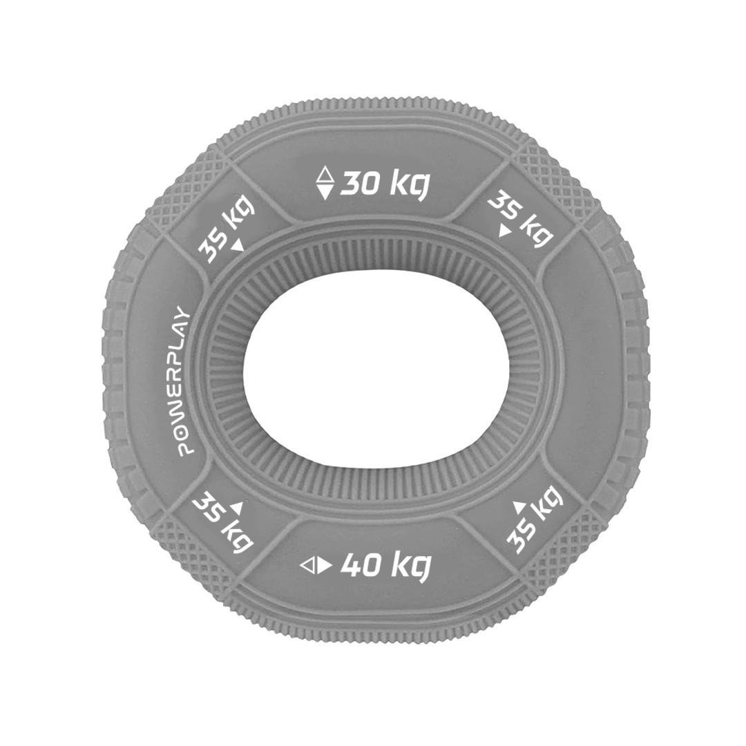 Еспандер кистьовий силіконовий PowerPlay PP-4331 Hand Grip Large 30-35-40 кг Сірий (A-013228)