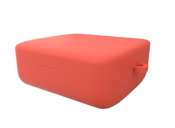 Чехол-накладка DK Silicone Candy Friendly с карабином для Xiaomi Mi Air 2 SE/Mi TWE 2 Basic Red - фото 1