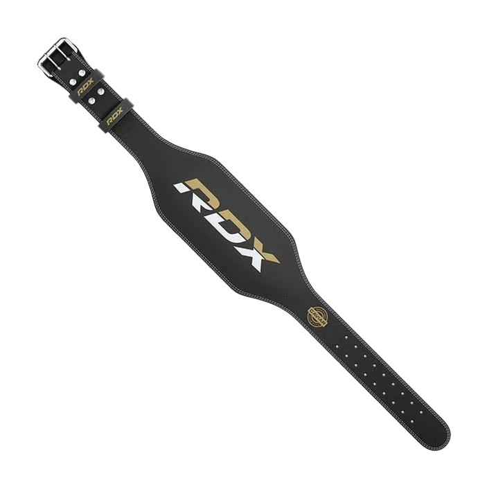 Пояс для тяжелой атлетики RDX 6 кожаный M Black/Gold (WBS-6RB-M)