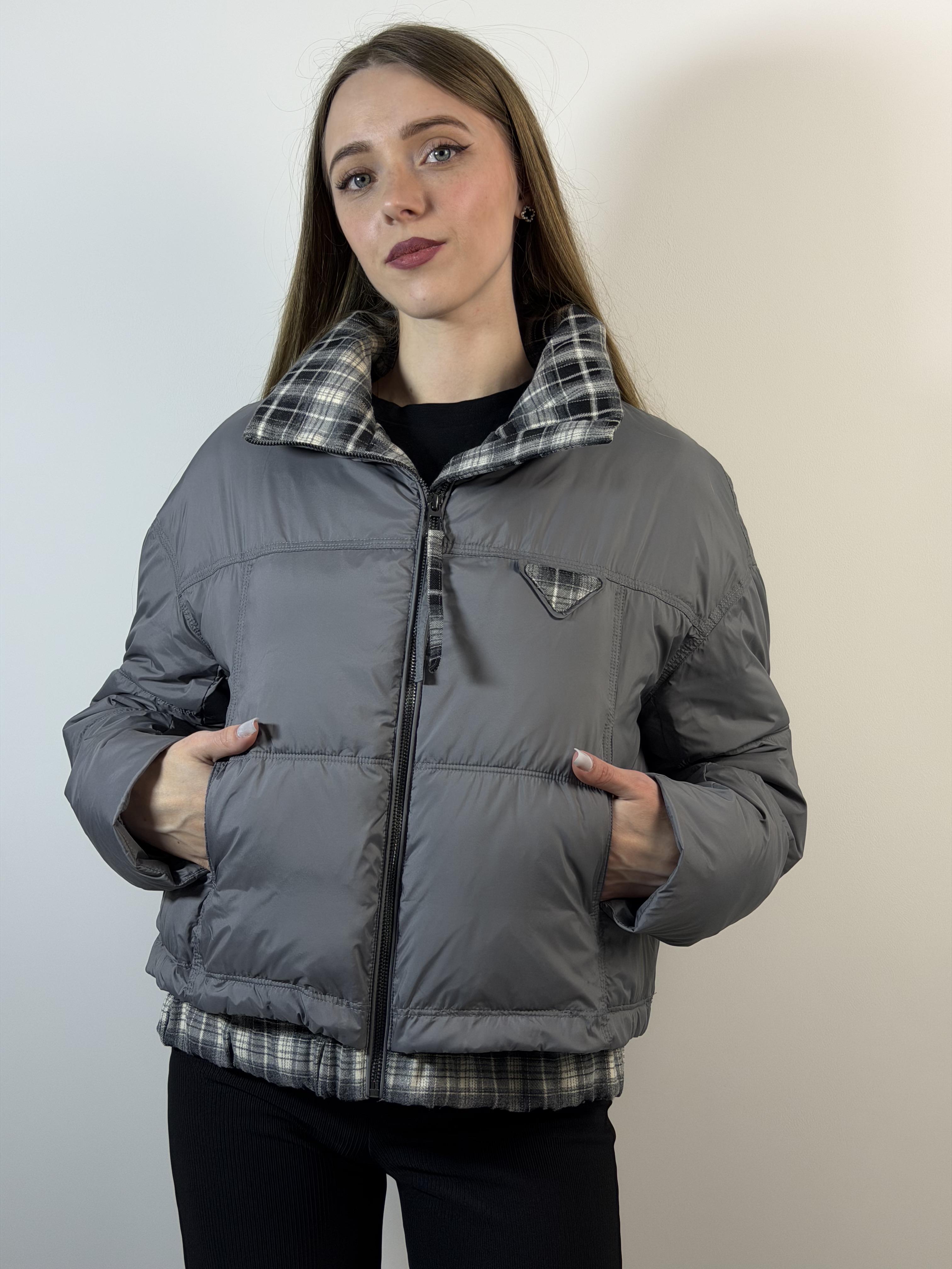 Куртка женская короткая оверсайз L Серый (8128/L(C))