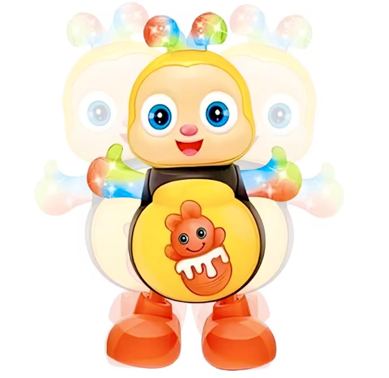 Игрушка для малышей Пчелка с подсветкой и музыкой 21 см (59А)