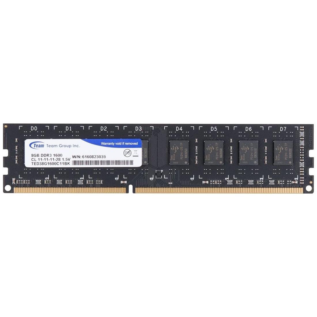 Оперативная память Team Elite 8Gb DDR3 1600MHz (TED38G1600C1101) Оперативная память Team Elite 8Gb DDR3 1600MHz (TED38G1600C1101)