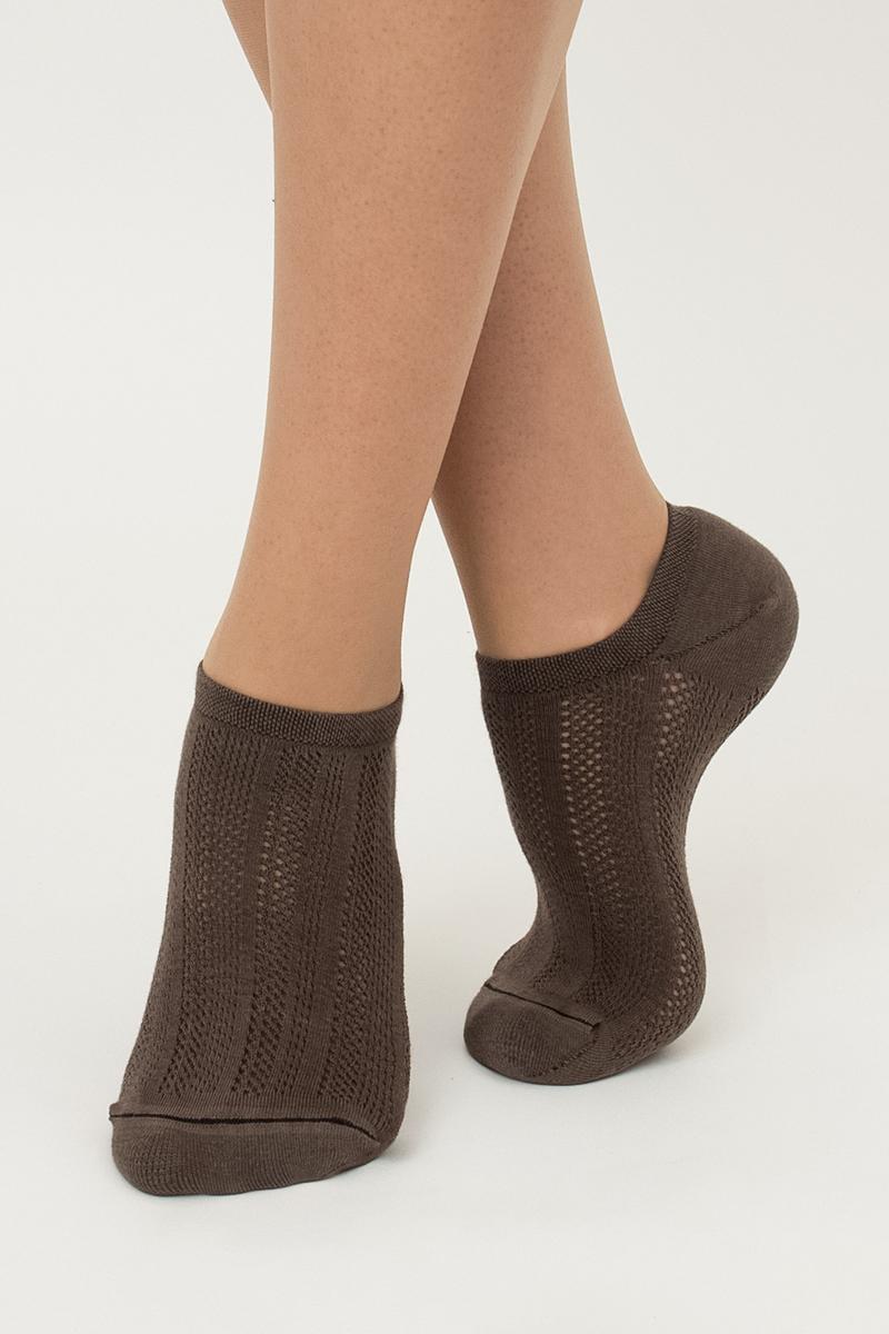 Шкарпетки жіночі короткі бавовняні Giulia WS1 AIR 006 р. 36/40 Brown (27068155)