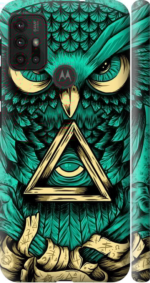 Чехол на Motorola Moto G20 Сова Арт-тату (3971m-2461-42517)