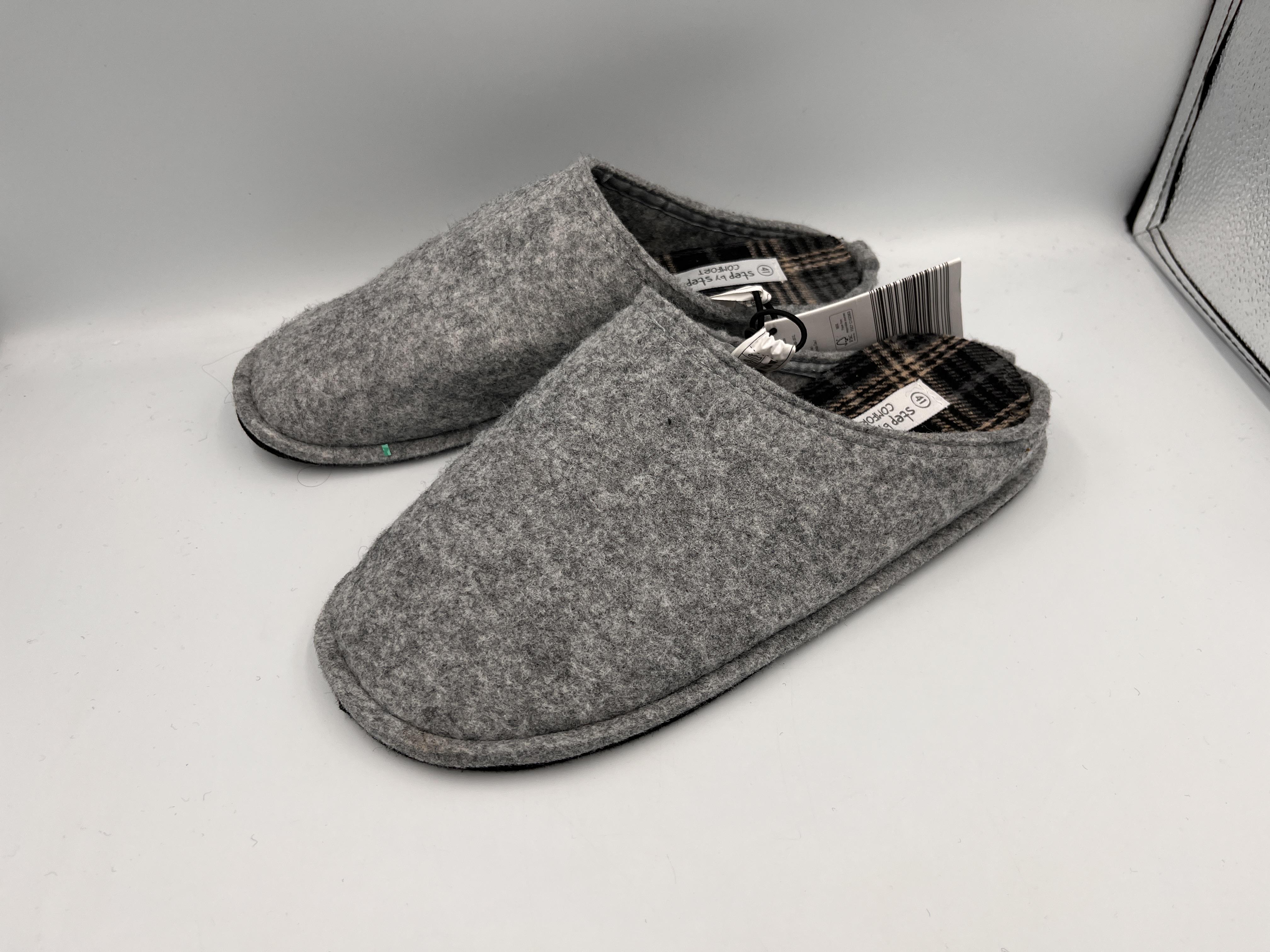 Тапки step by step Herren Filzpantoffel р. 41 26,5 см Сірий (20840291 00-00001568)