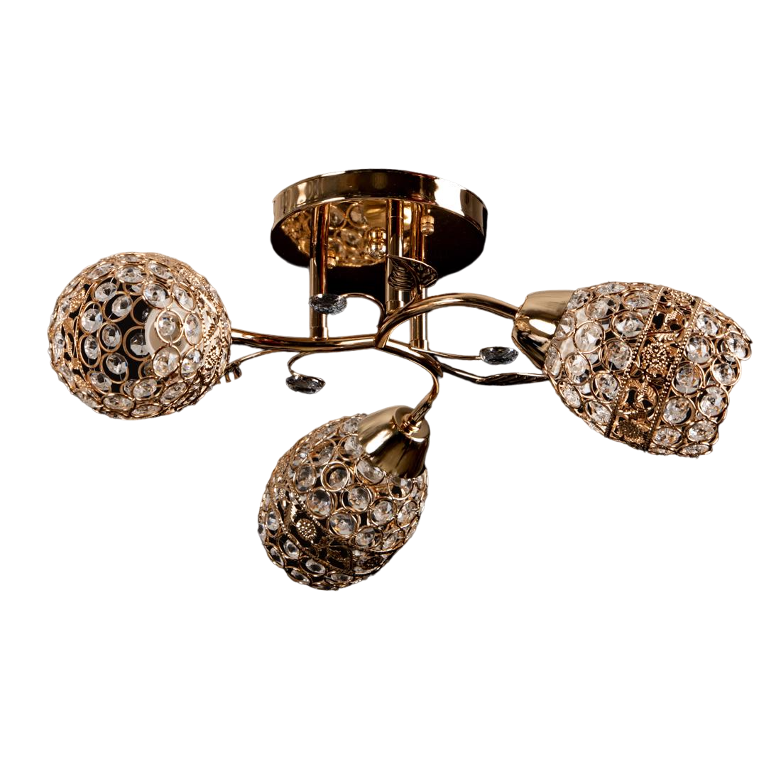 Люстра класична Свет SH-4304/3F FG стелева на 3 плафони Золотистий