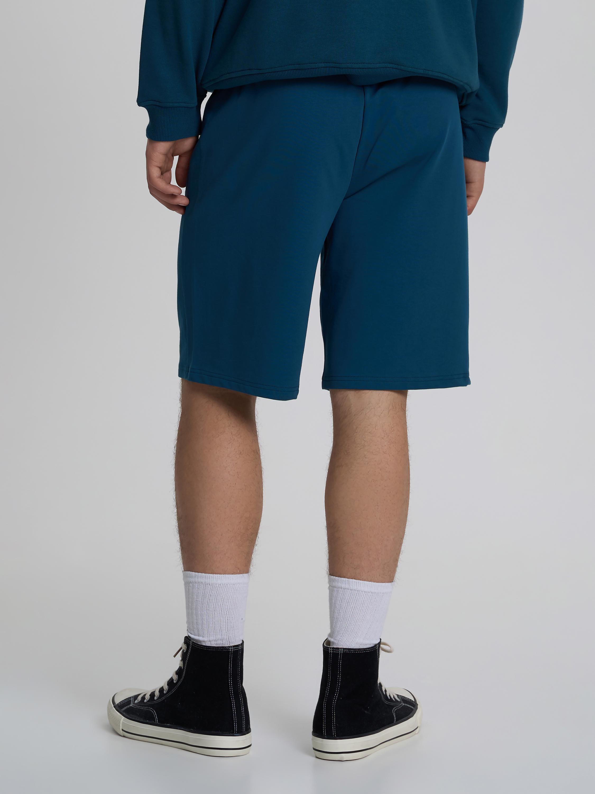 Шорти чоловічі однотонні ROZA 200242 M Синьо-зелений (4824005726750) - фото 3