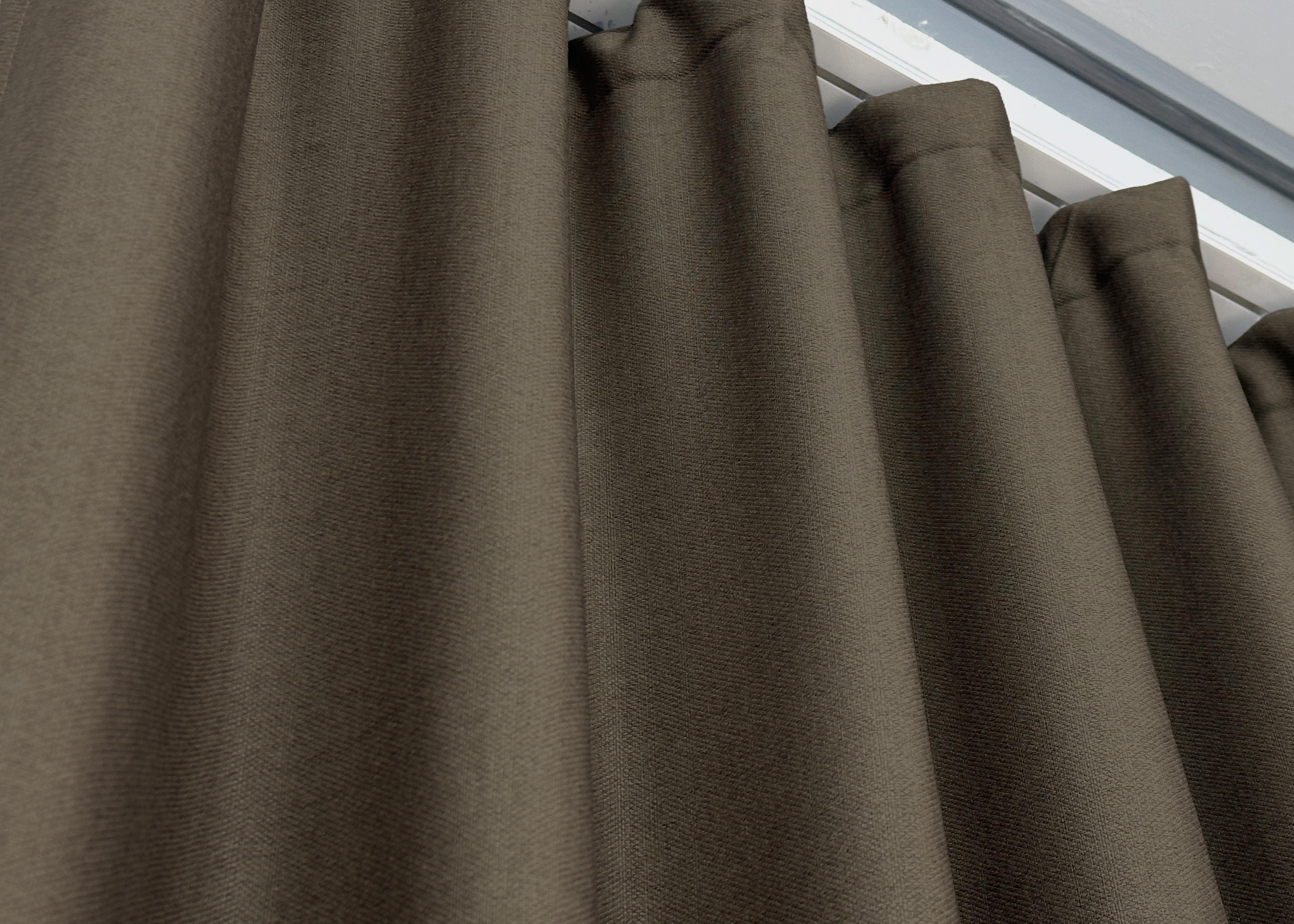 Комплект готовых штор VR-Textil Шенил однотонный № 1591ш 150х270 см 2 шт. Кофейный (33-0556) - фото 9