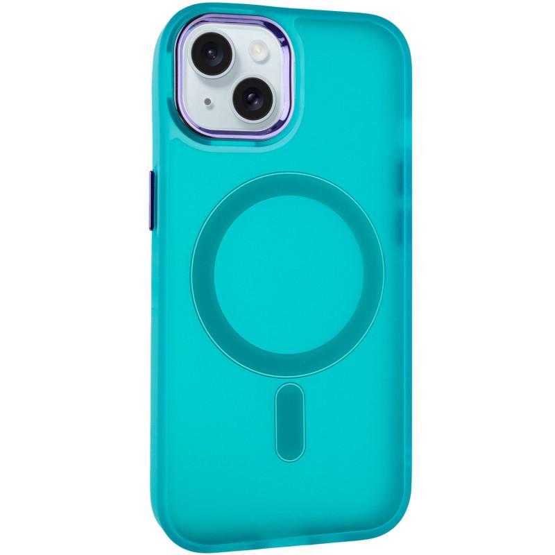 Противоударный Чехол TPU+PC Lily with MagSafe для Apple iPhone 14 (6.1") Green