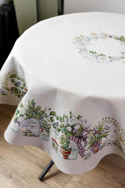 Скатерть Прованс GARDEN d 160 см (35348)