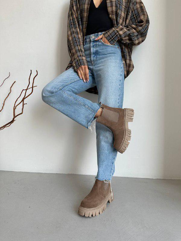 Челси замшевые демисезонные р. 35 Латте (5588-5д/35)