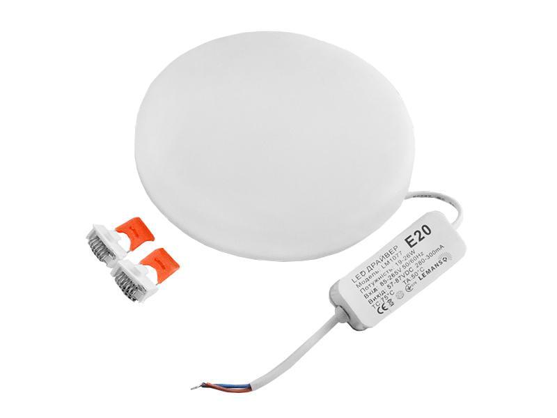 Світильник світлодіодний Lemanso LM1077 Стелс 24 Вт 2160 Лм 6500K круглий (2884)