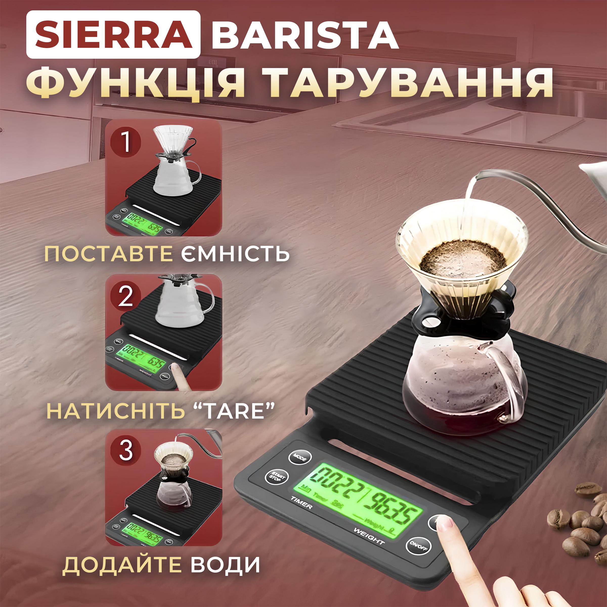Ваги кухонні електронні Kayfovo MS-K08 з таймером для кави від 0,1 г до 3000 г (29136) - фото 6