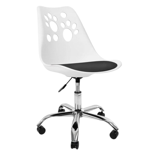 Офісне крісло комп'ютерне Bonro B-881 Біло-чорний (21320768)