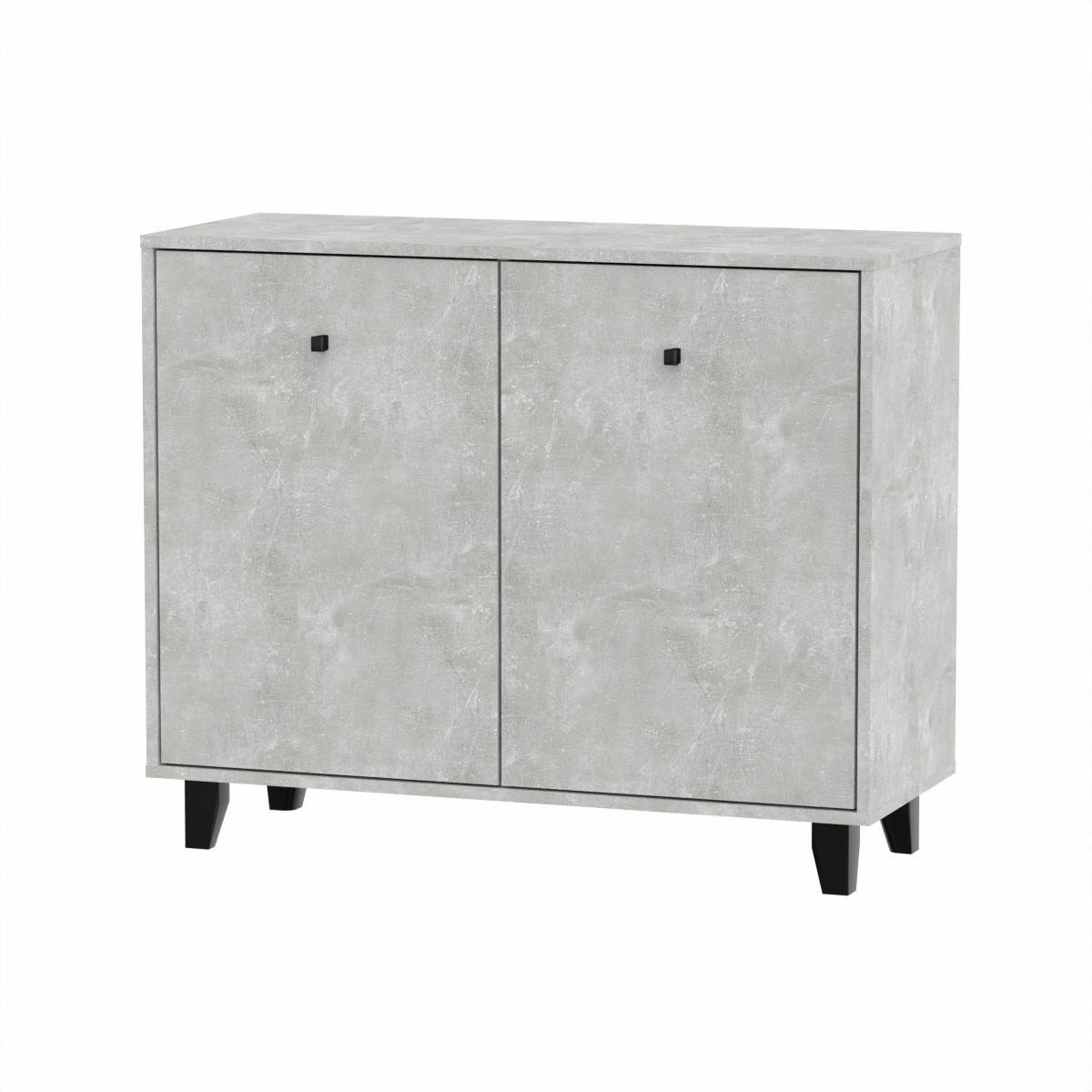 Комод Компанит с 2 дверцами 100х40х82 см Ателье светлый (26914762) - фото 1