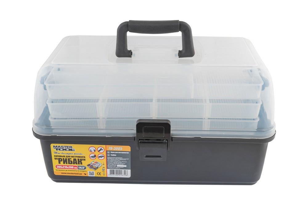 Ящик-органайзер MasterTool Рибалка 14,5" 365х215х200 мм (79-3005)