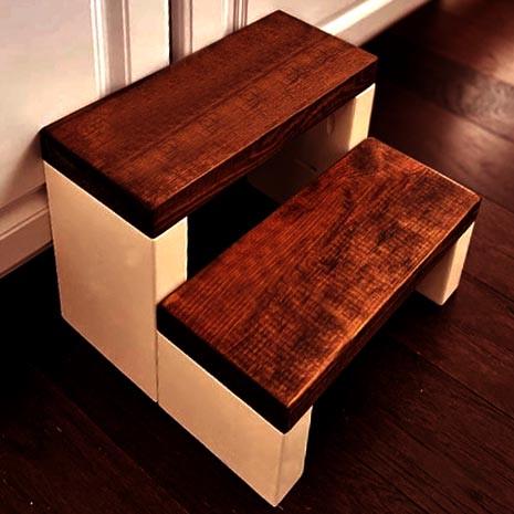 Скамейка-ступенька из дерева Маунтин Зефир/Савоярди (ССТ-00232015)