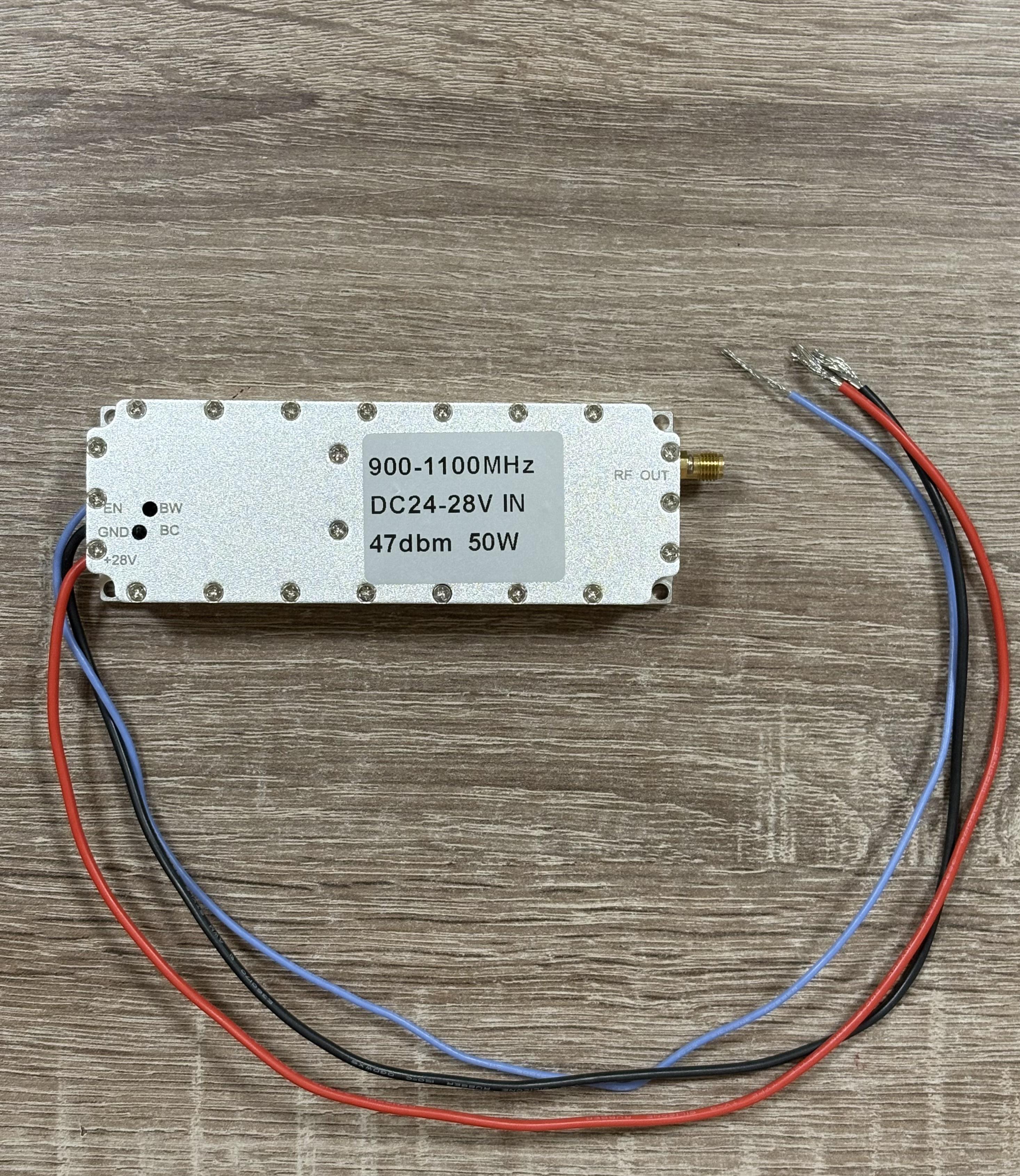 Підсилювальний модуль 900-1100MHz РЕБ GaN Anti Drone YNX-1G 50W з циркулятором на GaN транзисторі (00-00027637)