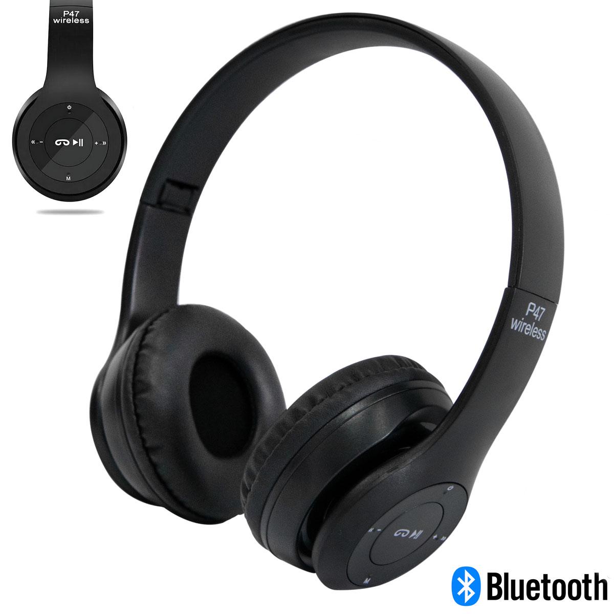 Наушники беспроводные Wireless Headphones P47 Bluetooth Черный (1010170-Black) - фото 2