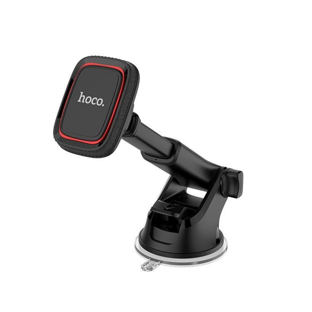 Автодержатель для телефона HOCO CA42 Cool Journey in-car dashboard holder with stretch rod Black/Red (KST-6957531093237)