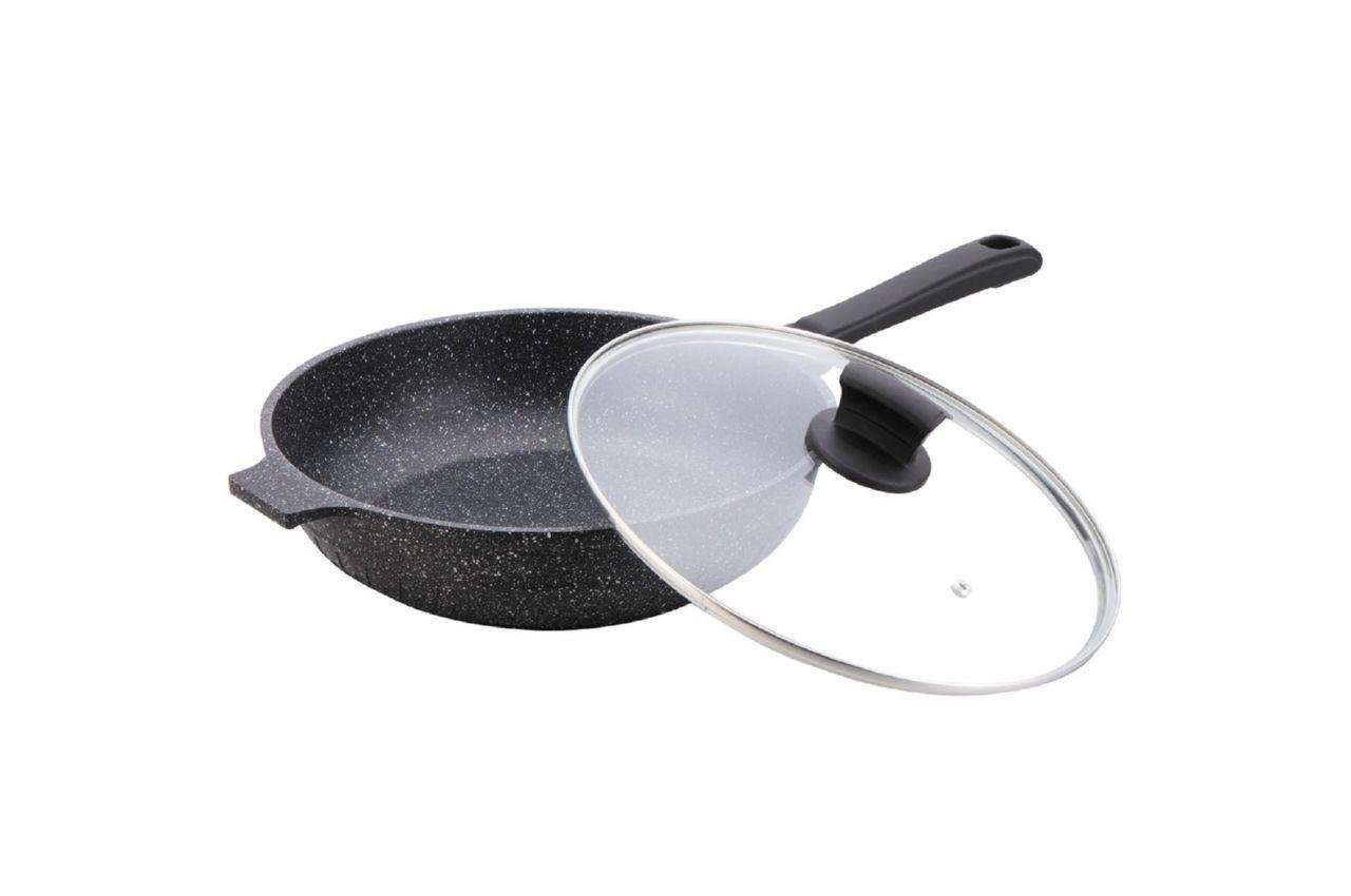 Сковородка антипригарна Maestro з кришкою 280 мм (MR-1226-2812) Сковородка антипригарна Maestro з кришкою 280 мм (MR-1226-2812)