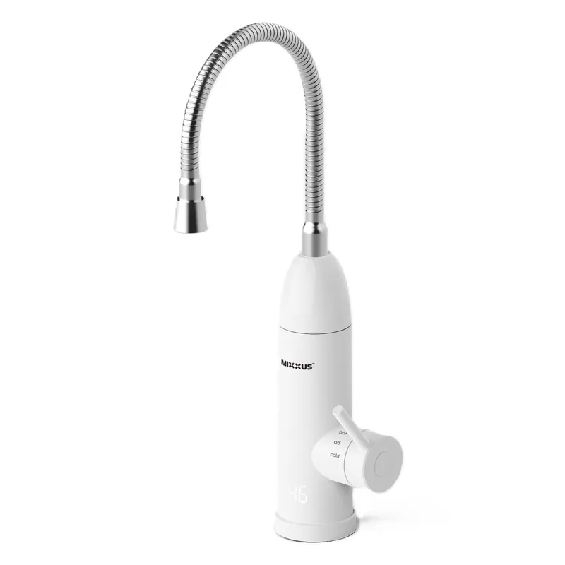 Проточный водонагреватель MIXXUS Electra 150-EF с индикатором температуры/гибкое излияние/на мойку 3,3 кВт (OL-MI8171)