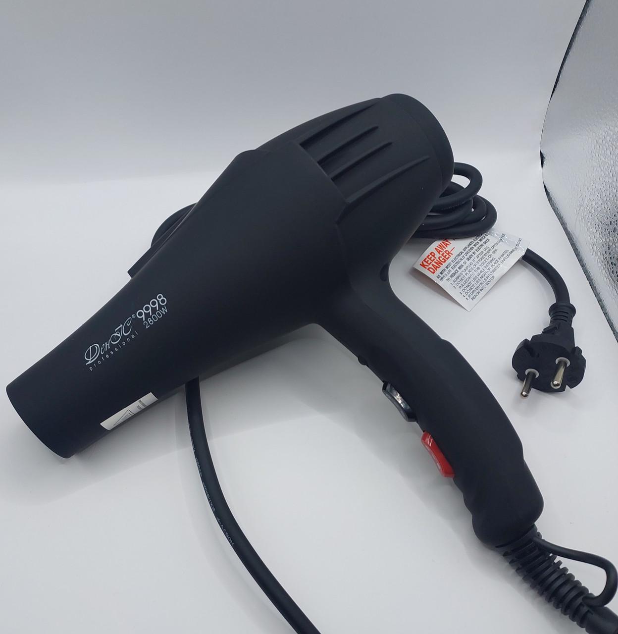 Фен професійний ДенІС professional 9998 ION 2800 вт Black (2091783669) - фото 2 Фен професійний ДенІС professional 9998 ION 2800 вт Black (2091783669) - фото 2