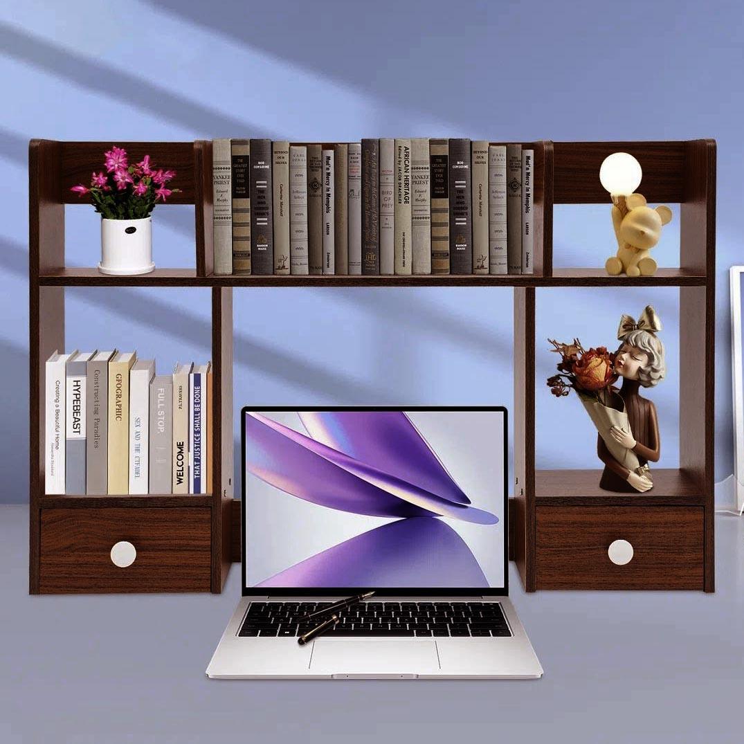 Полка-надстройка настольная из дерева Лория терракот (АКД-004532)