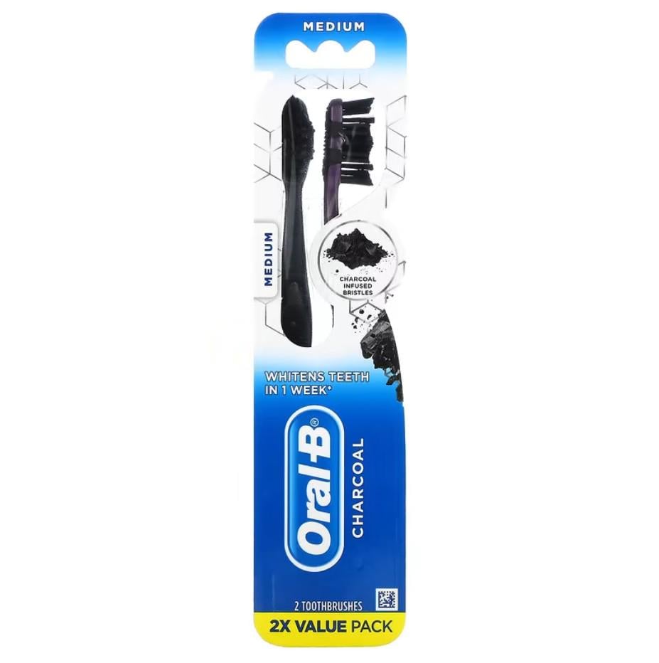 Зубная щетка Oral-B Charcoal Toothbrush Medium 3+ Years 2 шт.