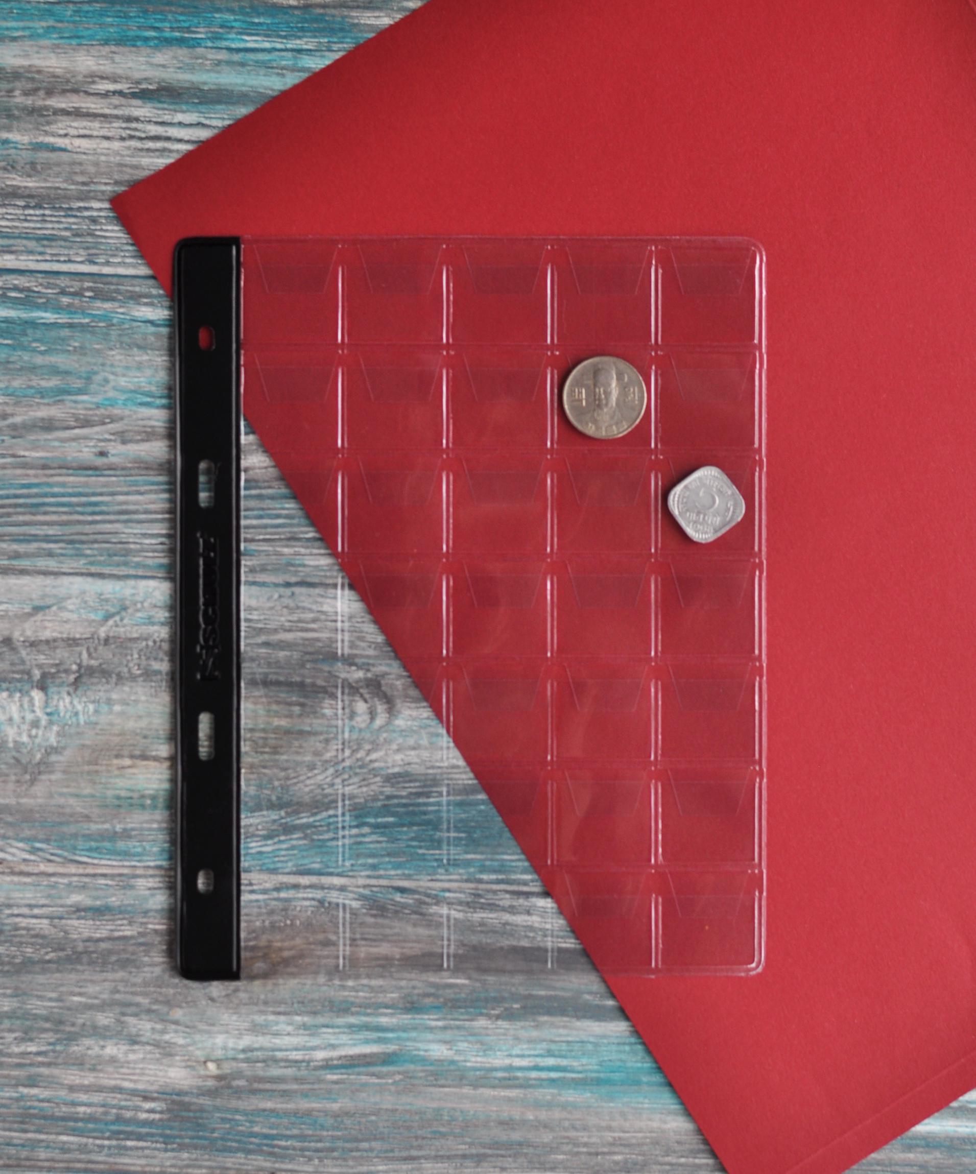 Лист для монет Schulz MM Тип 35 5х7 25х25 165х210 мм (PL-MM-T35)