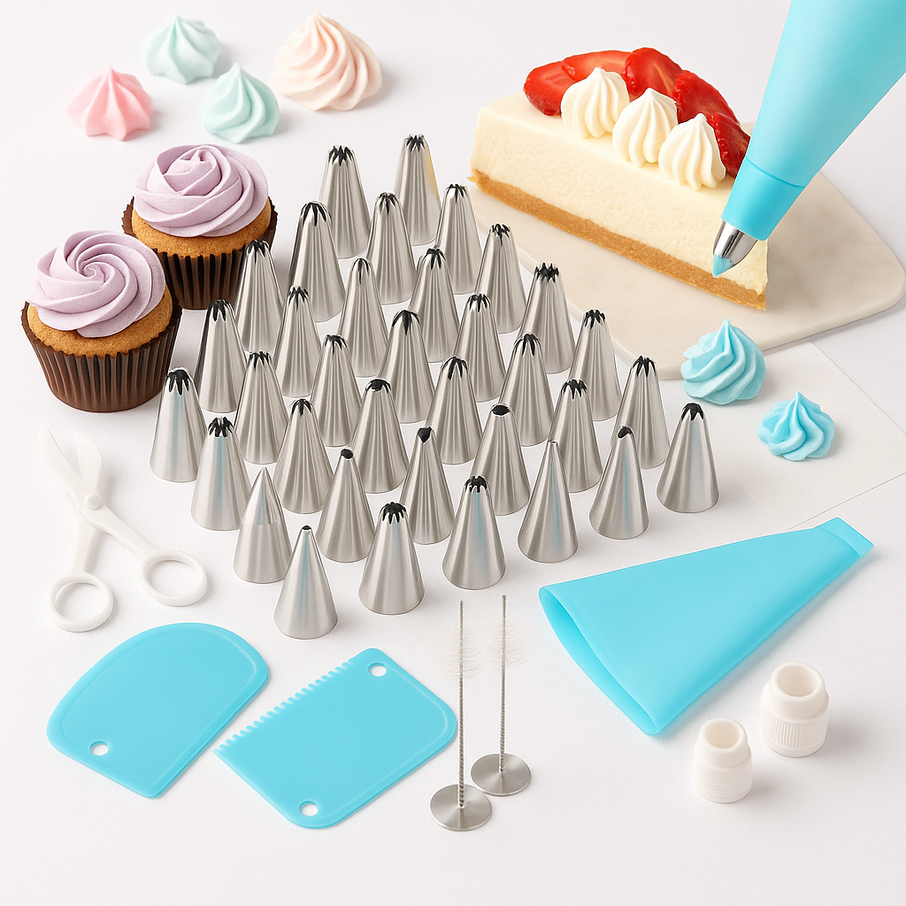 Кондитерський набір Kayfovo для декору тортів/десертів/випічки 80 пред. (29356)