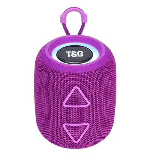 Колонка портативна Bluetooth TG655 RGB/FM Фіолетовий (2135321707) - фото 1