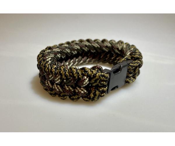 Плетеный браслет Safety из паракорда 19 см Разноцветный (8892)