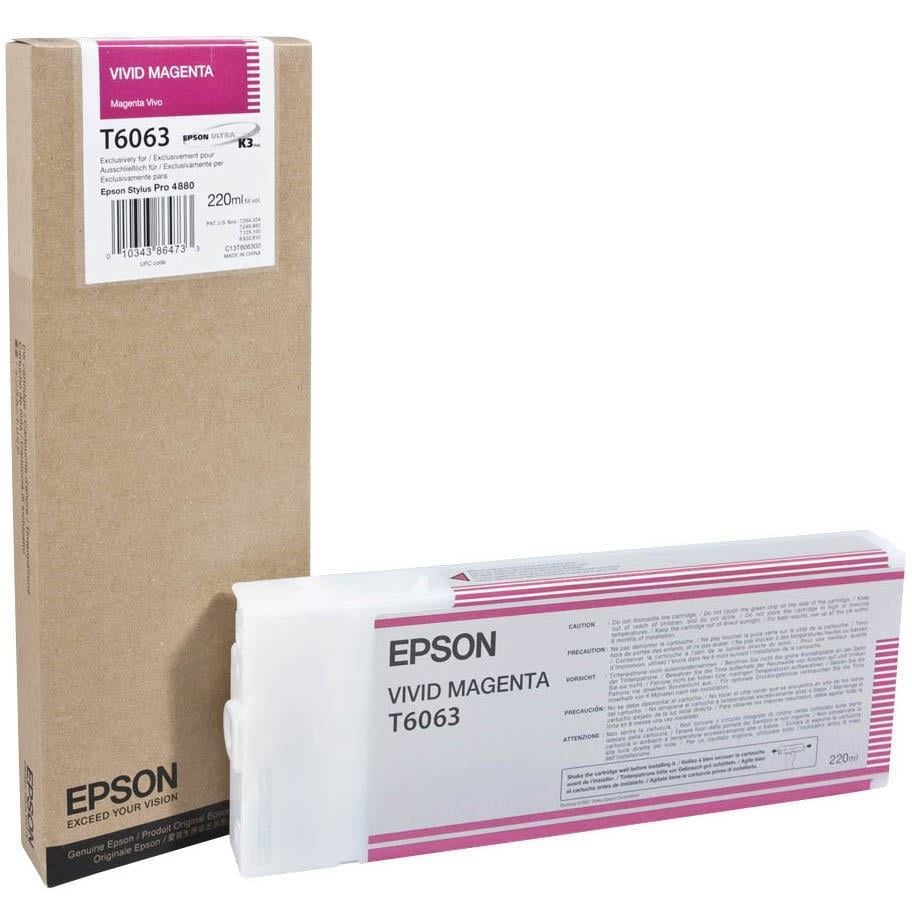 Картридж для струйного принтера Epson SP-4880 Vivid Magenta C13T606300 220 мл (606671)