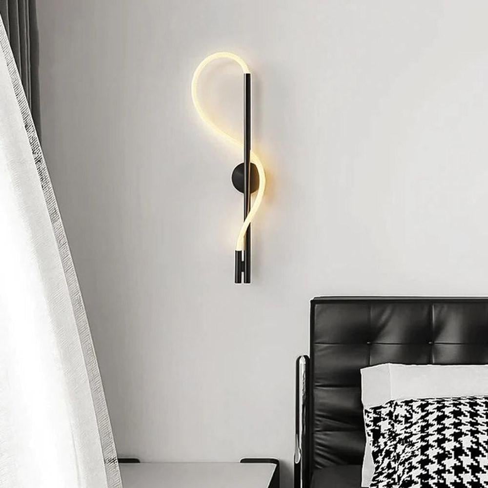 Бра із обплетеним неоном 40 см Чорний (W 203/400 BK) - фото 7 Бра із обплетеним неоном 40 см Чорний (W 203/400 BK) - фото 7